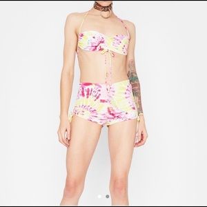 Dolls Kill SUNSHINE TRIPPY FANTASY TIE DYE set